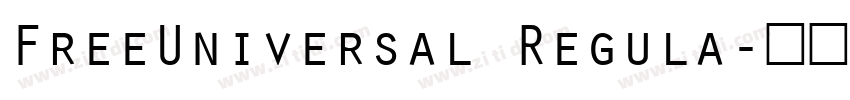 FreeUniversal Regula字体转换
